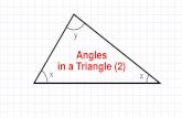 Angles in a Triangle (2) - ormistonmeadows.co.uk · Isosceles triangles Remember… triangles can come in all different shapes and sizes but the same rules apply! The word “isosceles”