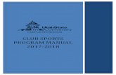 Club Sports Manual 2017-2018 - Utah State University€¦ · Director of Competitive Sports. Competitive Sports Graduate Assistant – The newest member of the staff for the 2017-2018