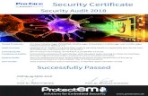 Security Certificate€¦ · Audit Process: Modified NIST SP800-115 & OSSTMM. Audit is partially based on applicable test results from SECOMEA security audit 2017 of 10.04.2017. Concept