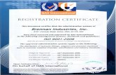 ,W a) - Brennan IndustriesCurrent Certificate Certificate Expiry 22nd September 2017 Certificate Number US2672 Si ned: Certification Officer On behalf of QAS Intern ional This certificate