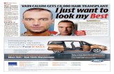 Daily Mirror COURTS Man admits VAIN CALUM GETS £8,000 HAIR TRANSPLANT … · 2017. 12. 18. · the transplant VAIN Calum Best has had an £8,000 hair transplant after feeling down