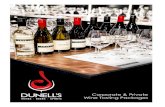 Dunells Tasting Packages Tasting Packages.pdf · • Wine tastings paired with hot food are available on request and will be quoted for separately. • A highly experienced Senior