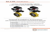 centric, lined butterfly valves OPERATING INSTRUCTIONS FOR CENTRIC BUTTERFLY VALVES, Z 011 / Z014 SERIES WITH EB ACTUATOR Page 4 of 12 A3 Labelling on the butterfly valve Each butterfly