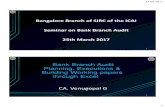 Bangalore Branch of SIRC of the ICAI Seminar on Bank ... · Conducting of Branch Audit – Birds Eye View 1. Engagement letter for Branch Statutory audit, with closing circulars.