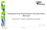 Underground Distribution Construction Manual Version 24 · Service Providers must comply with ENERGEX safety standard entry (and working) requirements for enclosed underground cable