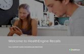 Welcome to HealthEngine Recalls · Patients can instantly book an appointment from SMS recalls Secure 3-step verification (RACGP compliant) 4 ... and send a recall to an individual,