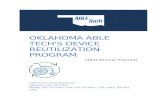 Oklahoma ABLe Tech's Device Reutilization Program · Web view2020/05/20  · OKLAHOMA ABLE TECH'S DEVICE REUTILIZATION PROGRAM Operational Manual 3325 North Lincoln Boulevard Oklahoma