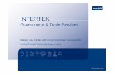 Intertek Cosmetica Italia 04 03 2015€¦ · COSMETICA ITALIA 04th March 2015. 2 An extensive global network • FTSE 100 company in the Support Services sector • Market capitalisation