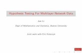 Hypothesis Testing For Multilayer Network Datamath.bu.edu/keio2016/talks/Li.pdf · Hypothesis Testing For Network Data in Functional Neuroimaging. arXiv preprint. Background and Motivation:
