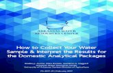 How to Collect Your Water Sample & Interpret the Results ...€¦ · guidance on collecting water samples for analysis and ... to the hardness of your water and can form a scale inside