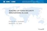 SCALING UP FOOD SECURITY INNOVATIONS IN ASIA · 92 improved women and children's diets 70 improved women's access to and control over income 45 are reducing women's drudgery or workload