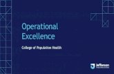 Operational Excellence...Operational Excellence (OpX) is the academic and professional field focused on developing and implementing evidence-based performance improvement methodologies