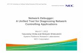 Network Debugger: A Unified Tool for Diagnosing Network …wtc2012/Slides/Workshops/WS2-1/WS... · 2012. 3. 23. · Trema IPC (messenger) Switch Trema-based OpenFlow Controller Host