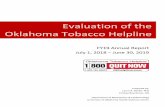 Evaluation of the Oklahoma Tobacco Helpline · 7/1/2018  · Flow chart of Helpline registrants, FY 2019 . Some tobacco users registered for services more than once during FY19 (see