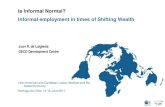 Is Informal Normal?Informal employment is pervasive in the developing world Source: OECD, 2009 Share of informal employment in total non -agricultural employment (%) 0 20 40 60 80