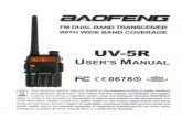 Baofeng-UV-5R-Color-Manual-2012 · UV-5R IJsER.s MANUAL RKHS FC This device is marked with the symbol on the selective sorting of waste electrical and electronic equipment. This means