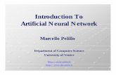Introduction To Artificial Neural Networkpelillo/Didattica/Artificial... · DARPA Neural Network Study • “Over the history of computing science, two advances have matured: High