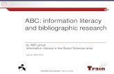 ABC: information literacy and bibliographic research · University Library System | Padua University : what?Searching Weber, M., The methodology of the social sciences, Glencoe, the