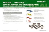 Victory-Promo-flyer - MetalCraft Cutting Toolsmc-tools.com/images/Victory-Promo-flyer.pdf · TM WIDIATM Victory Buy 40 Inserts, Get 10 Inserts Free *Mix insert geometries and grades.