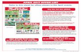 APRIL 2017 OFFER LIST - Membersonline...Scan each item at POS. For the “Impact Driver Set (#197576), Get 18-Pk. Driver Bit (#158978)” offer, use the coupon SKU code 221852, which