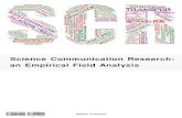 Science Communication Research: an Empirical Field Analysis...Science Effectively” (2016).1, 2 Science Communication Research Maturing as an Academic Field The number of science