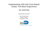 Implementing Infill with Form Based Codes: The Miami ... · Subrata Basu AIA, AICP Rail~Volution 2007 Miami, Florida November 1, 2007. PRESENTATION OVERVIEW