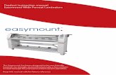 Product instruction manual Easymount Wide Format Laminators · Thank you for purchasing the Easymount laminator. Easymount is a high performance wide format mounting and laminating