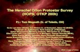 The Herschel Orion Protostar Survey (HOPS; OTKP 200h)herschel.esac.esa.int/SDP_wkshops/presentations/IR/... · 70 µm, Babar Ali 160 µm, Babar Ali. 70 µm Optical, HST 160 µm Existing