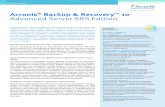 Acronis Backup & Recovery 10 Advanced Server SBS Editiondl.acronis.com/u/pdf/ABR10SBS_datasheet_ru-RU.pdfОптимизация потребления трафика и дискового