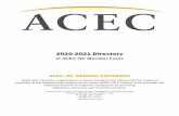 ACEC/NC Membership Directory · KCI Associates Iona Thomas, AICP Director McAdams Company Paul Meehan, P.E. President-Elect HDR ii Mike Slusher, P.E. Secretary/Treasurer Davis-Martin-Powell