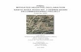 FINAL MITIGATED NEGATIVE DECLARATION SANTA ROSA ROAD …€¦ · Santa Rosa Road No. 2 Debris Basin Decommissioning Table of Contents Page iii ... 1,101 acres and is estimated to