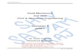 Fluid Mechanics - Fluid Mechanics 11. Dr. C. Caprani . 1.4 Fluid Mechanics in Civil/Structural Engineering
