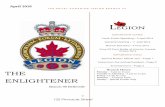 IMPORTANT DATES - MyLegion.camylegion.ca/web/wp-content/uploads/2015/04/Enlightener-April-2016... · Service Bureau Officer Visit – Page 1 Notes from the Acting President - Page