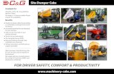 Site Dumper Cabs Brochure · Site Dumper Cabs Thwaites, Terex, NC, Ausa, Barford, Neuson, Lifton. All ranges 3-10 tonne models. Please enquire for availability. Available For C&G