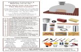 Installation Instructions & Materials List for the ... · What do America’s Top 10 Wood-Fired Oven manufacturers have in common? We all build our ovens with Castable Refractory