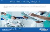 Plus-Size: Body shapes...• Beitz, J. M. Providing Quality Skin and Wound Care for the Bariatric Patient: An Overview of Clinical Challenges. Ostomy Wound Management, 2014. • Blickenstorfer,