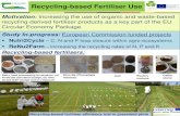 Recycling-based Fertiliser Use - Teagasc · Circular Economy Package. ... lime dosed DAF sludge and (c) Gypsum (a) (a) (b) (b) Struvite (Phosphate mineral) Ash Poultry manure Cattle