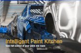300792ENEU Intelligent Paint Kitchen · The Intelligent Paint Kitchen is a smart set of sensors, actuators, and control modules that communicate with each other to optimize the performance