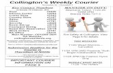 Collington’s Weekly Courier · Courtyard Dining x2135 Guest Rm. Reservation x4778 Work Orders x2151 RA Office x2214 Main Number: (301)560-3601 RA Website: collingtonresidents.org
