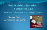 Chapter Eight: Government Budgeting · Foundations of Modern Government Budgeting Pre-Civil War, budgeting informal Federal budget under $1 billion Budgetary process fragmented After