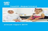 health department - UNRWA...epidemiological transition in disease burden and causes of death, with a steady rise of non-communicable diseases (NCDs) which accounts for nearly 70.0