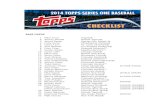 2014 Topps 1 Baseball Checklist - Beckett Mediaimg.beckett.com/news/news-content/uploads/2014/01/... · Jean Segura Milwaukee Brewers™215FUTURE STARS 216 Ubaldo Jimenez Cleveland