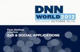 DotNetNuke SxD & SOCIAL APPLICATIONS€¦ · Augmented Reality . Defining Social Ambient Intelligence . Defining Social Why care about these concepts? –No longer isolated computing