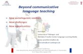 Language Learning Media Beyond communicative · Language Learning Media Overview Kurt Kohn ‐ Beyond Communicative Language Teaching Setting the scene: a non‐native speaker’s