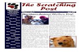 The Scratching Post - Timmins & District Humane Society · Page 2 The Scratching Post Spring safety tips for pets Karaoke fundraiser a hit! With the warmer weather almost here, the