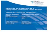 Report of an inspection of a Designated Centre for Older People … 2020. 7. 6. · Report of an inspection of a Designated Centre for Older People Issued by the Chief Inspector Name