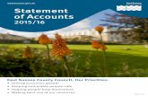 eastsussex.gov.uk Statement of Accounts€¦ · o LAAP Bulletin 100 Project Plan for Implementation of the Measurement Requirements for Transport Infrastructure Assets by 2016/17,