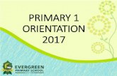 PRIMARY 1 ORIENTATION 2017 - Evergreen Primary · ORIENTATION 2017 . AGENDA •Address by Principal, Mrs Shahul ... HOD CCE Mr Low CS KEY PERSONNELS . SH-CL Mdm Linda Tan SH-TL SH