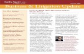 In this issue: From the Desk of the Managing Partner: What ... · The Business Law & Litigation Update is ... and businesses in financially distressed settings, and a wide array of