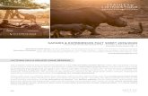 SAFARIS & EXPERIENCES FACT SHEET 2019/2020 · Horseback Safaris Africa’s vast wilderness vividly comes to life when experienced on horseback. The experience combines a heady mix